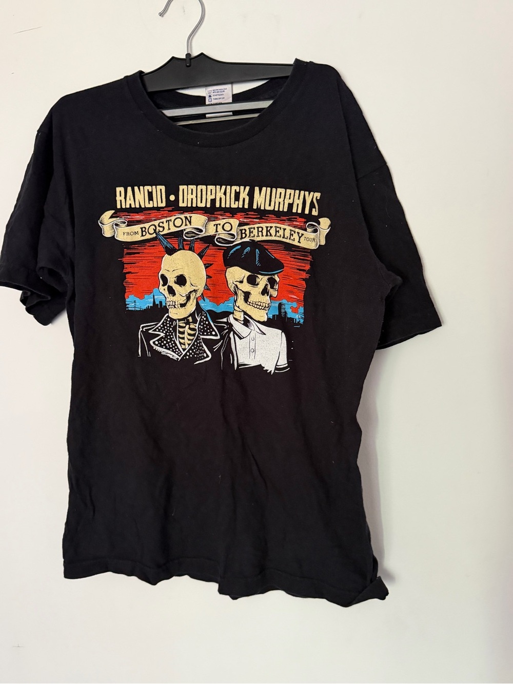 Rancid + Dropkick Murphys Black Graphic Tee